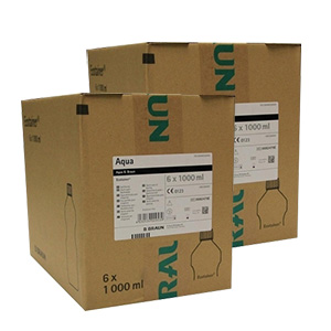 AQUA B.Braun Spüllösung Kunststoff Flasche (12x 1000ml)