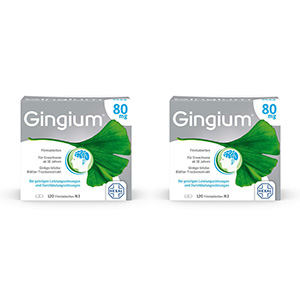 GINGIUM 80 mg Filmtabletten Doppelpackung (2x 120St)