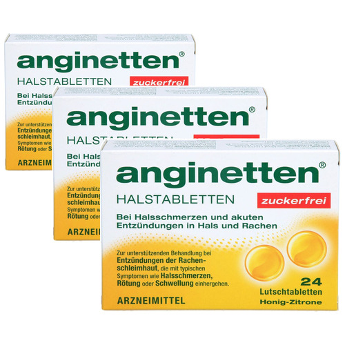 ANGINETTEN Halstabletten zuckerfrei (3x24 St)