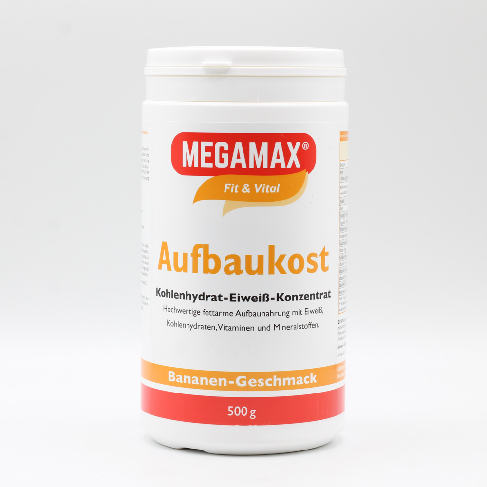 MEGAMAX Aufbaukost Banane Pulver