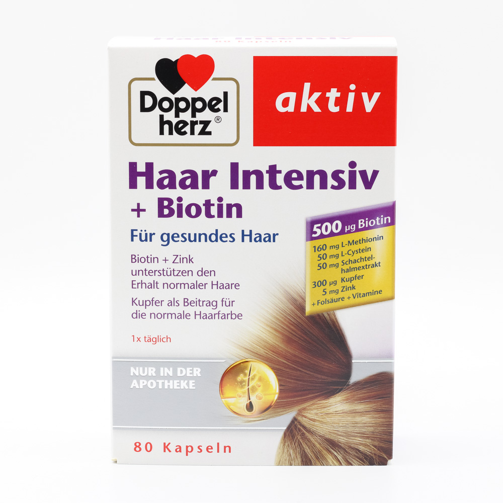 DOPPELHERZ Haar Intensiv+Biotin Kapseln