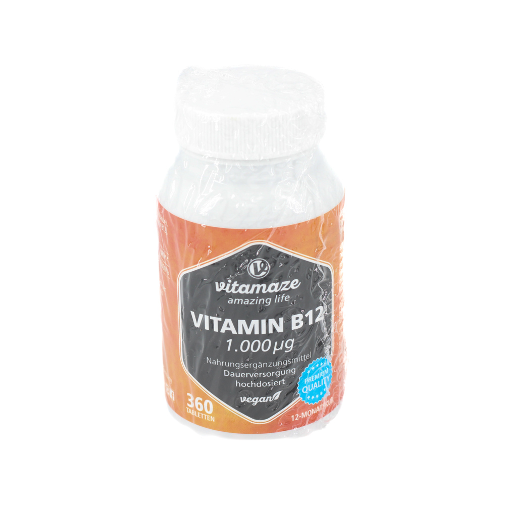 VITAMIN B12 1000 μg hochdosiert vegan Tabletten