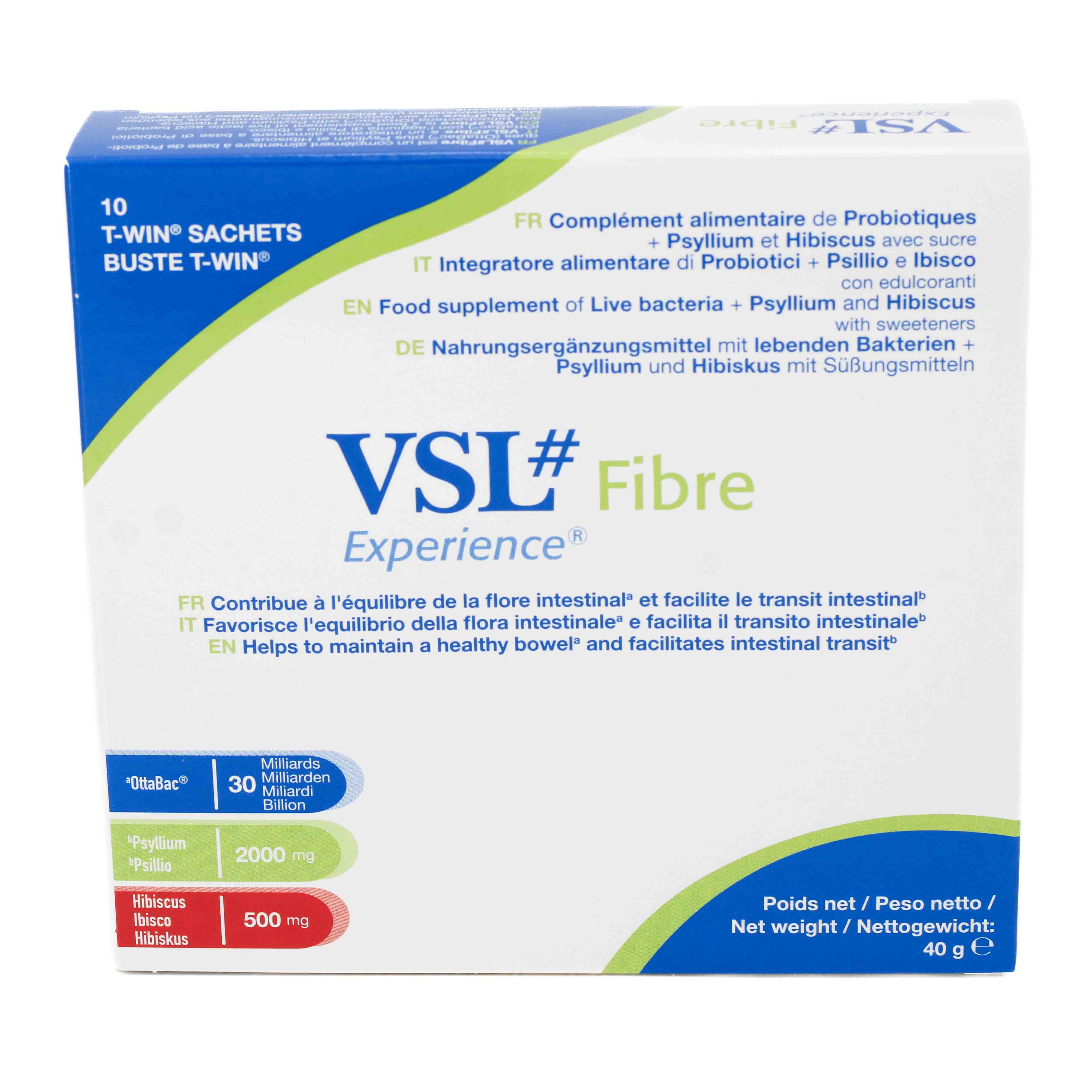 VSL Fibre hochdos.Bakterien m.Psyllium+Hibiskus