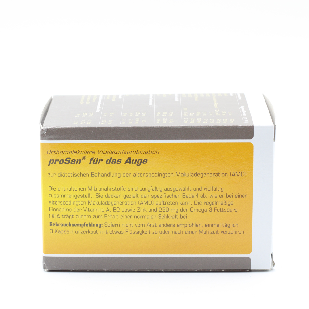 ORTHOMOLEKULARE Vitalstoffkomb.proSan f.Auge Kps.