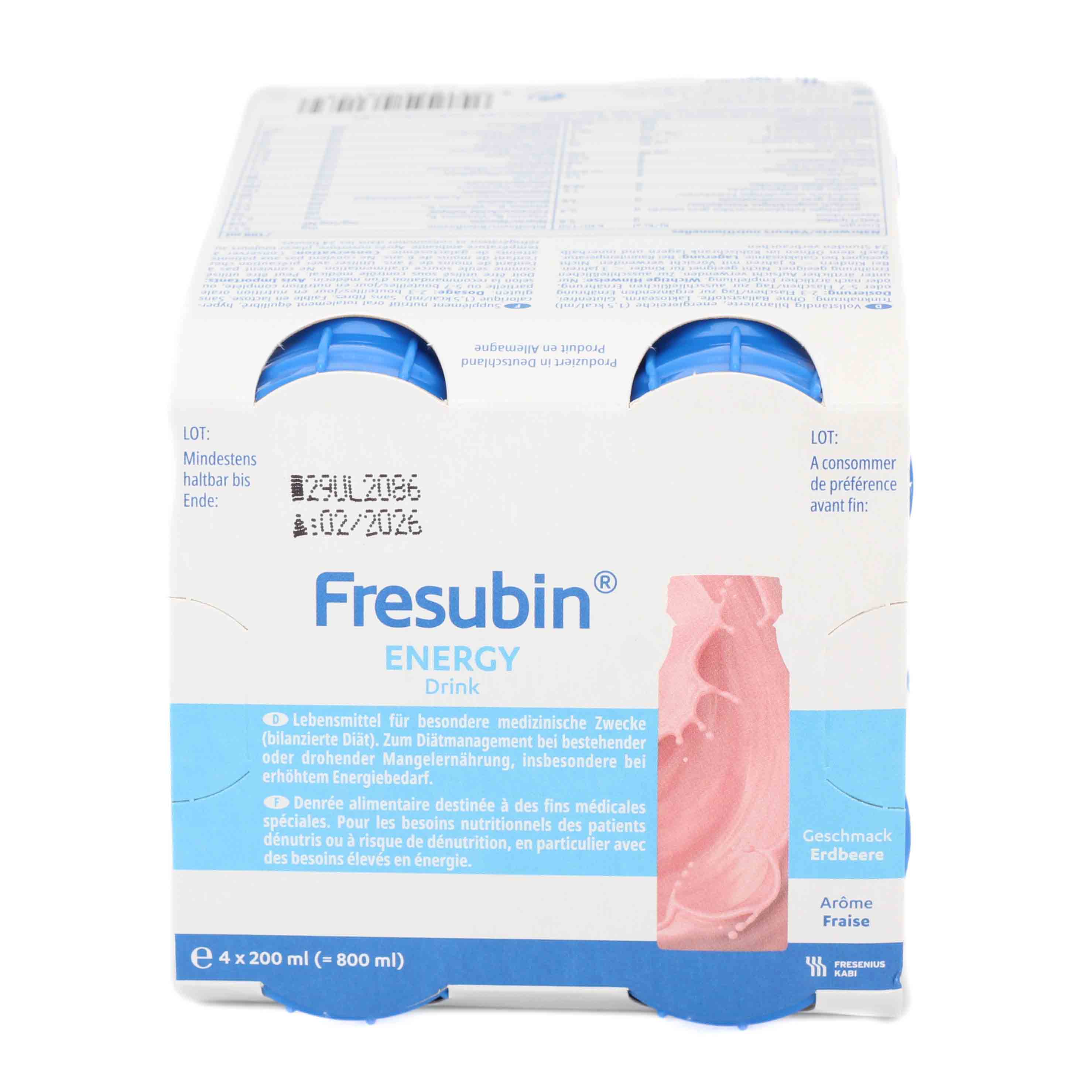 FRESUBIN ENERGY DRINK Erdbeere Trinkflasche Trinknahrung