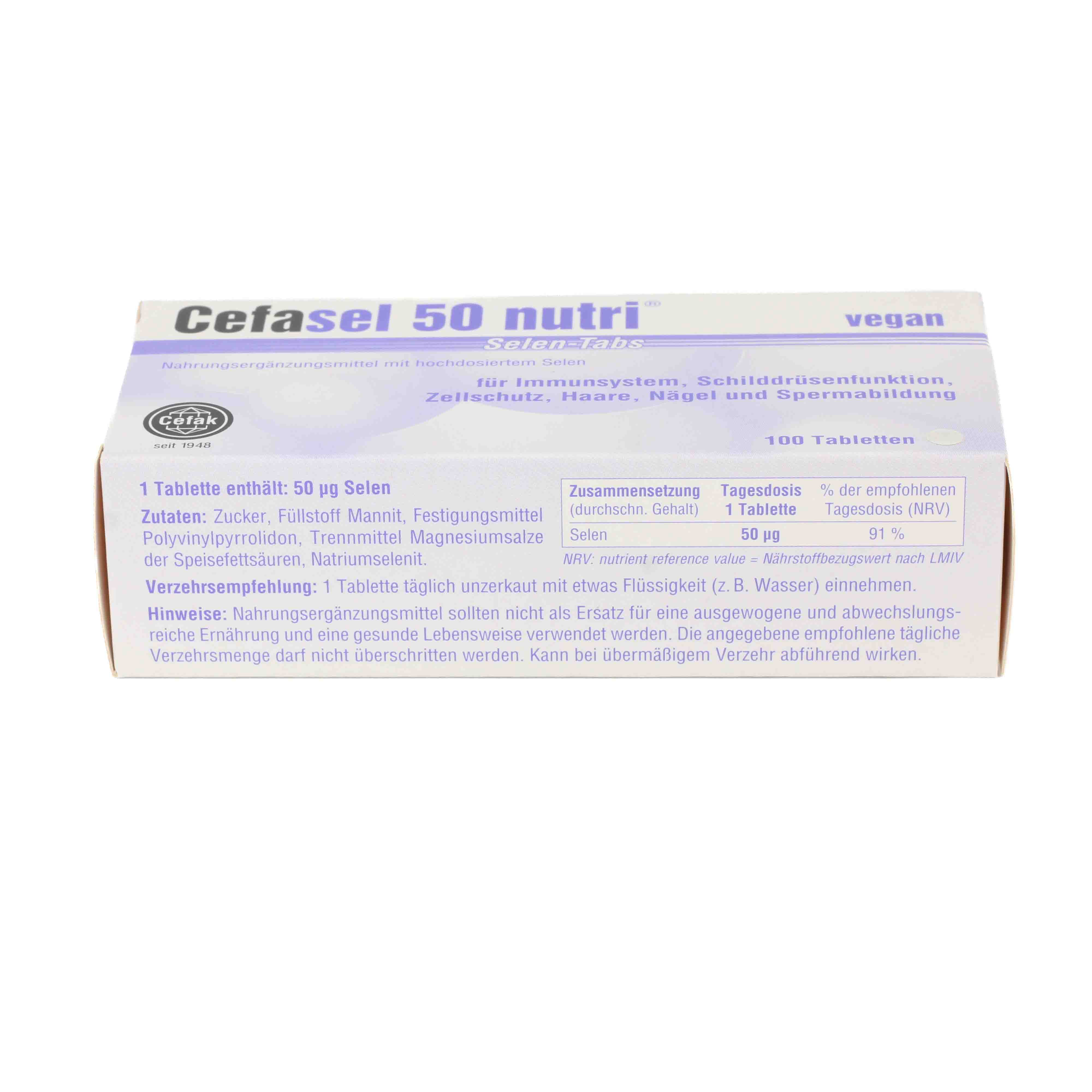 CEFASEL 50 nutri Selen-Tabs