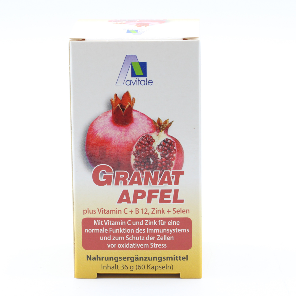 GRANATAPFEL 500 mg plus Vit.C+B12+Zink+Selen Kaps.