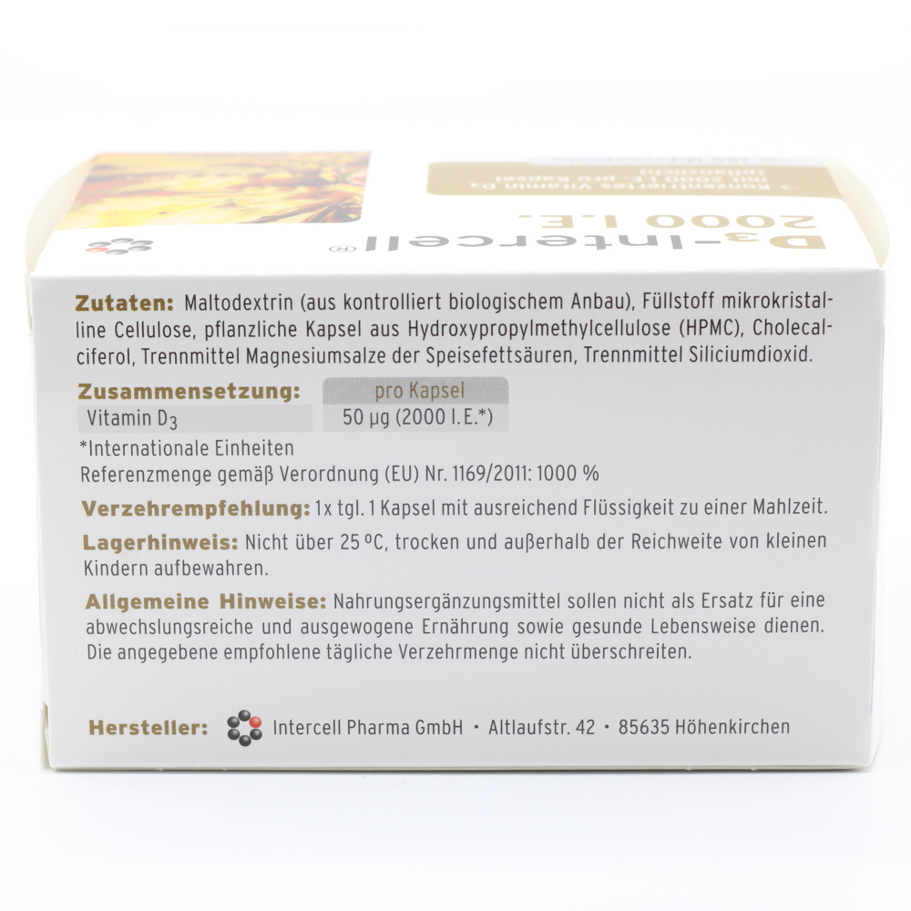 D3-INTERCELL 2.000 I.E. Kapseln