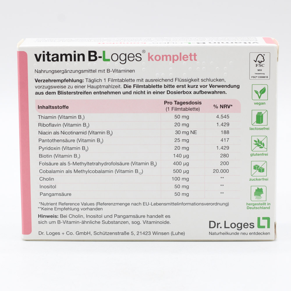 VITAMIN B-LOGES komplett Filmtabletten