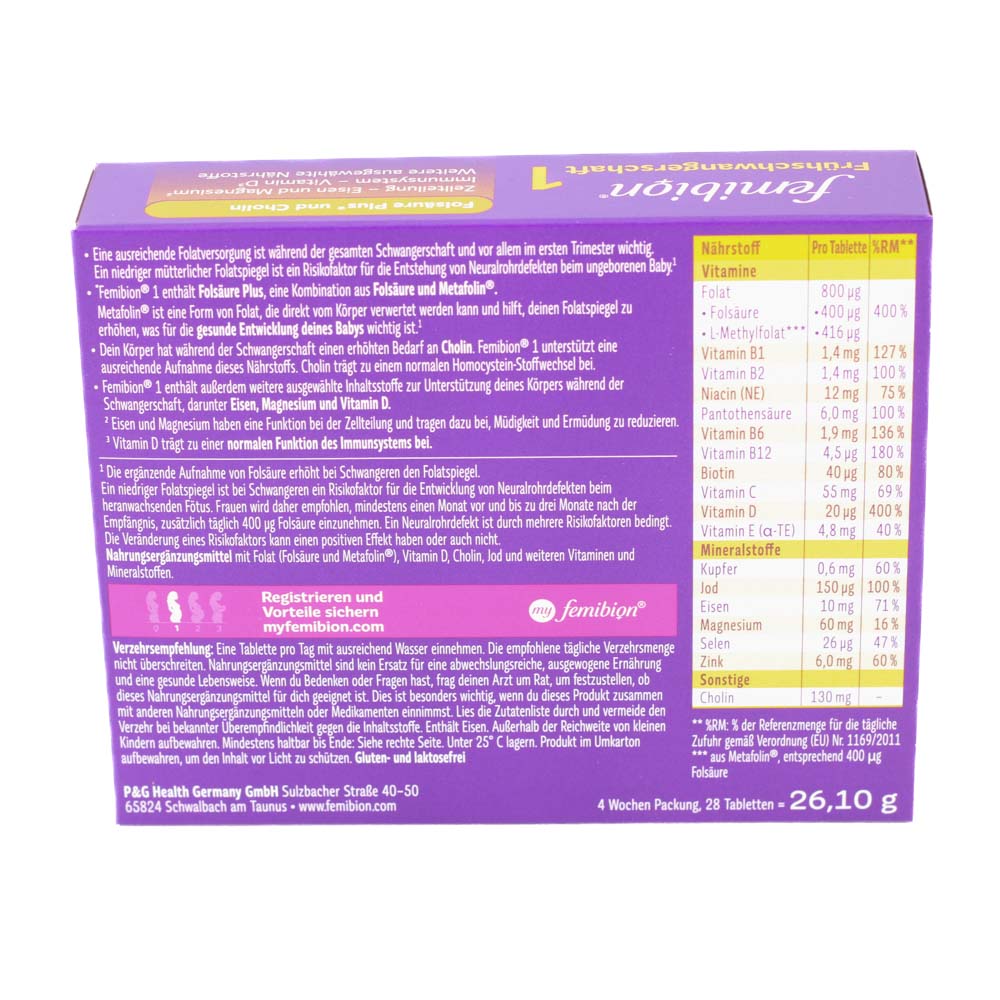 FEMIBION 1 Frühschwangerschaft Tabletten