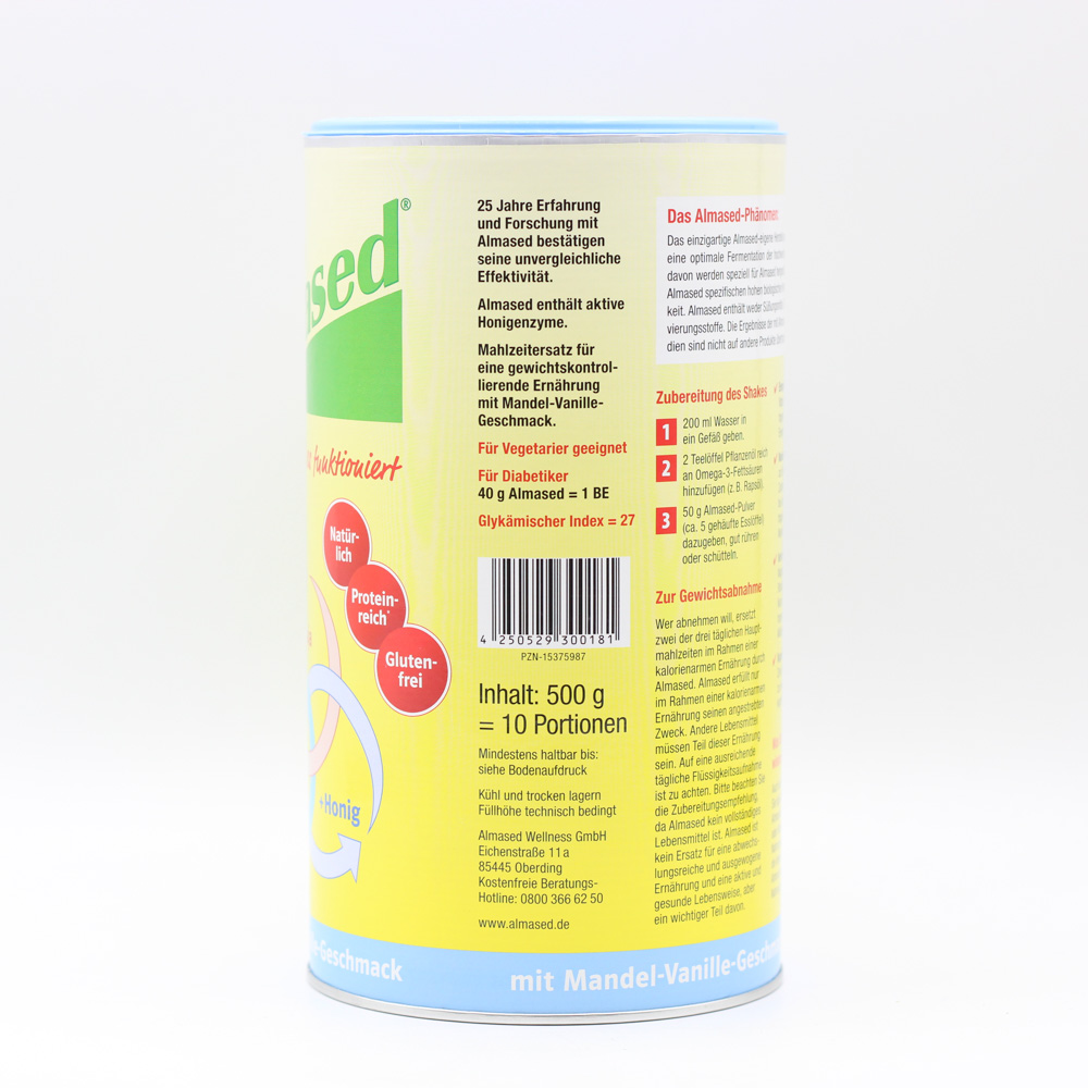 ALMASED Vitalkost Mandel-Vanille Pulver
