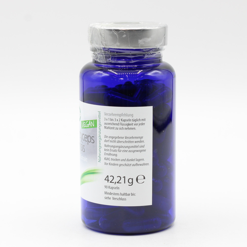 BIO CORDYCEPS sinensis Raupenpilz Extrakt Kapseln