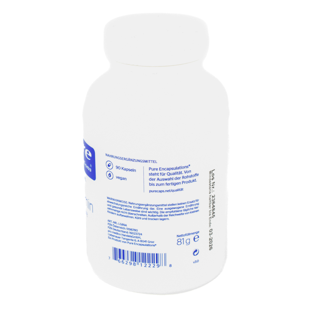 PURE ENCAPSULATIONS L-Glutamin 850 mg Kapseln