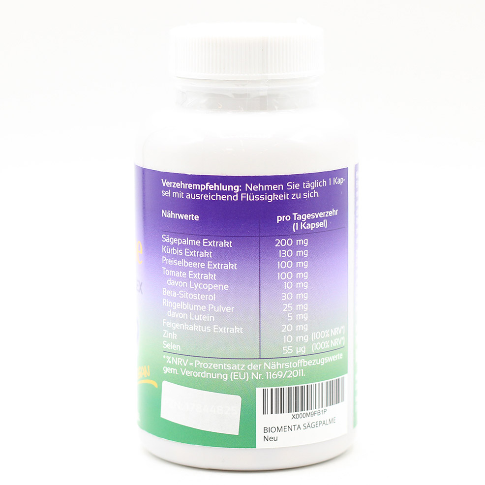 BIOMENTA Sägepalme+Kürbis Komplex Kapseln