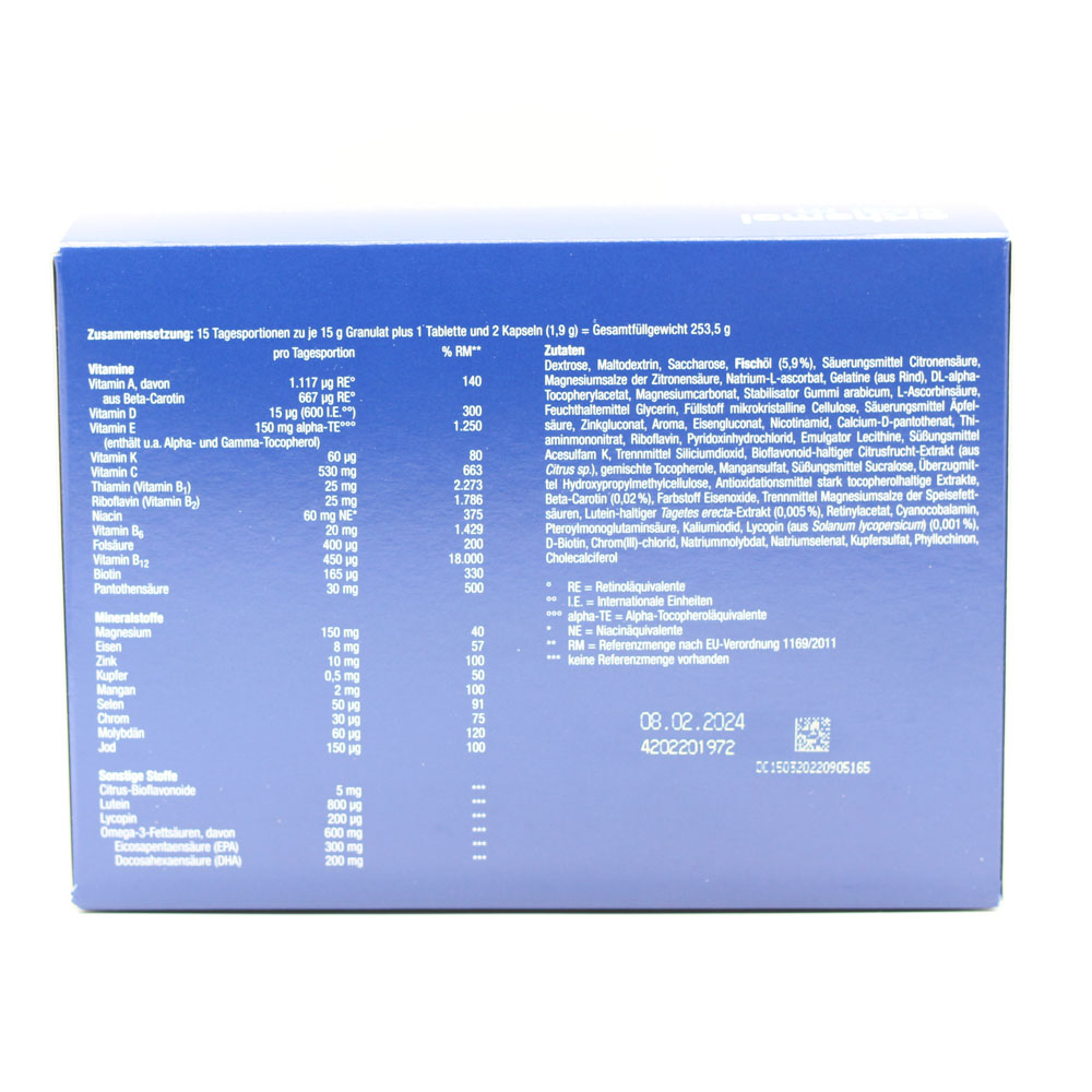 ORTHOMOL Vital M Granulat/Kap./Tabl.Kombip.15 Tage