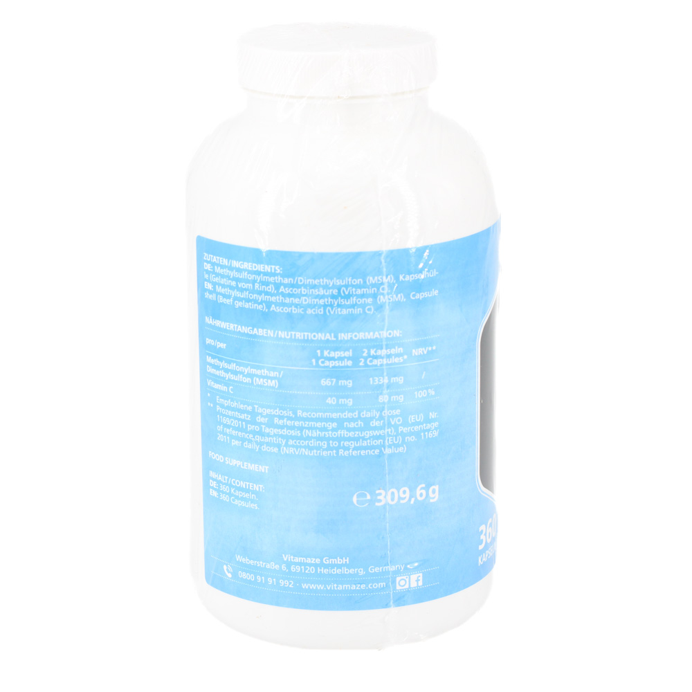 MSM HOCHDOSIERT+Vitamin C Kapseln