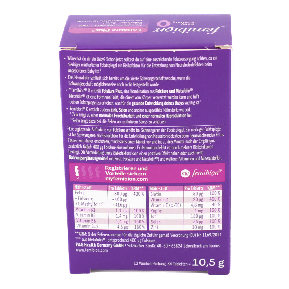 FEMIBION 0 Babyplanung Tabletten