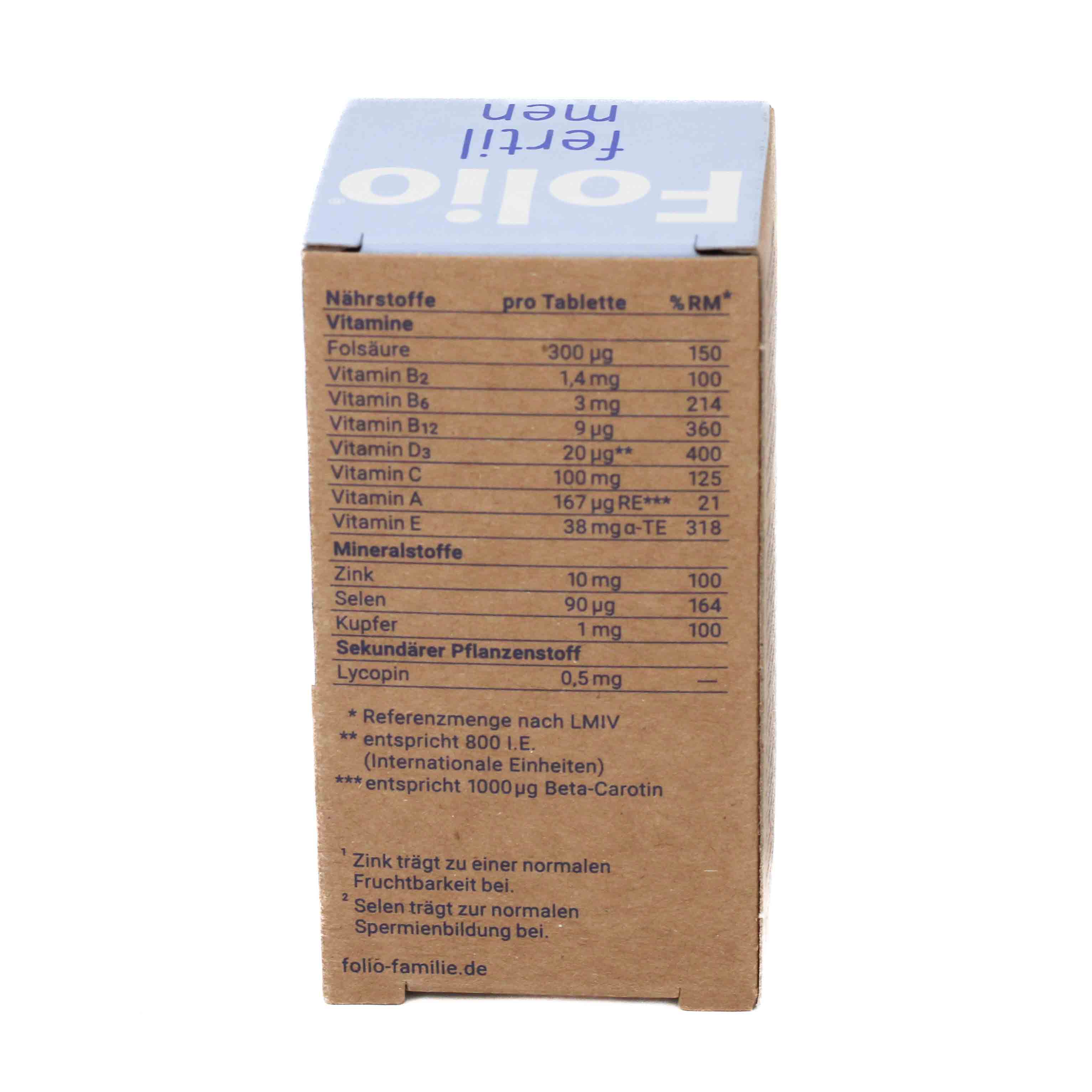 FOLIO fertil men Tabletten