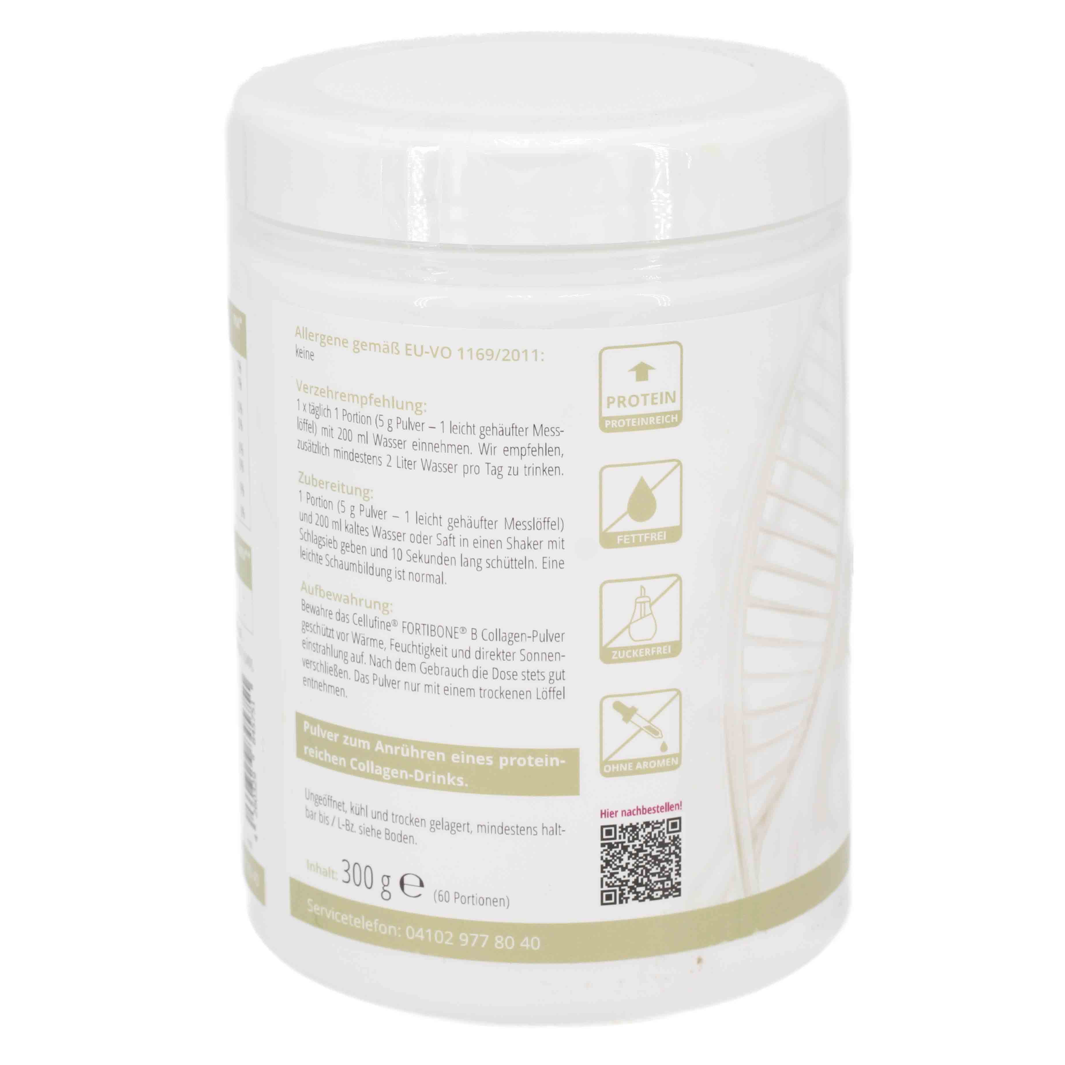 CELLUFINE FORTIBONE B Rind Collagen-Pulver