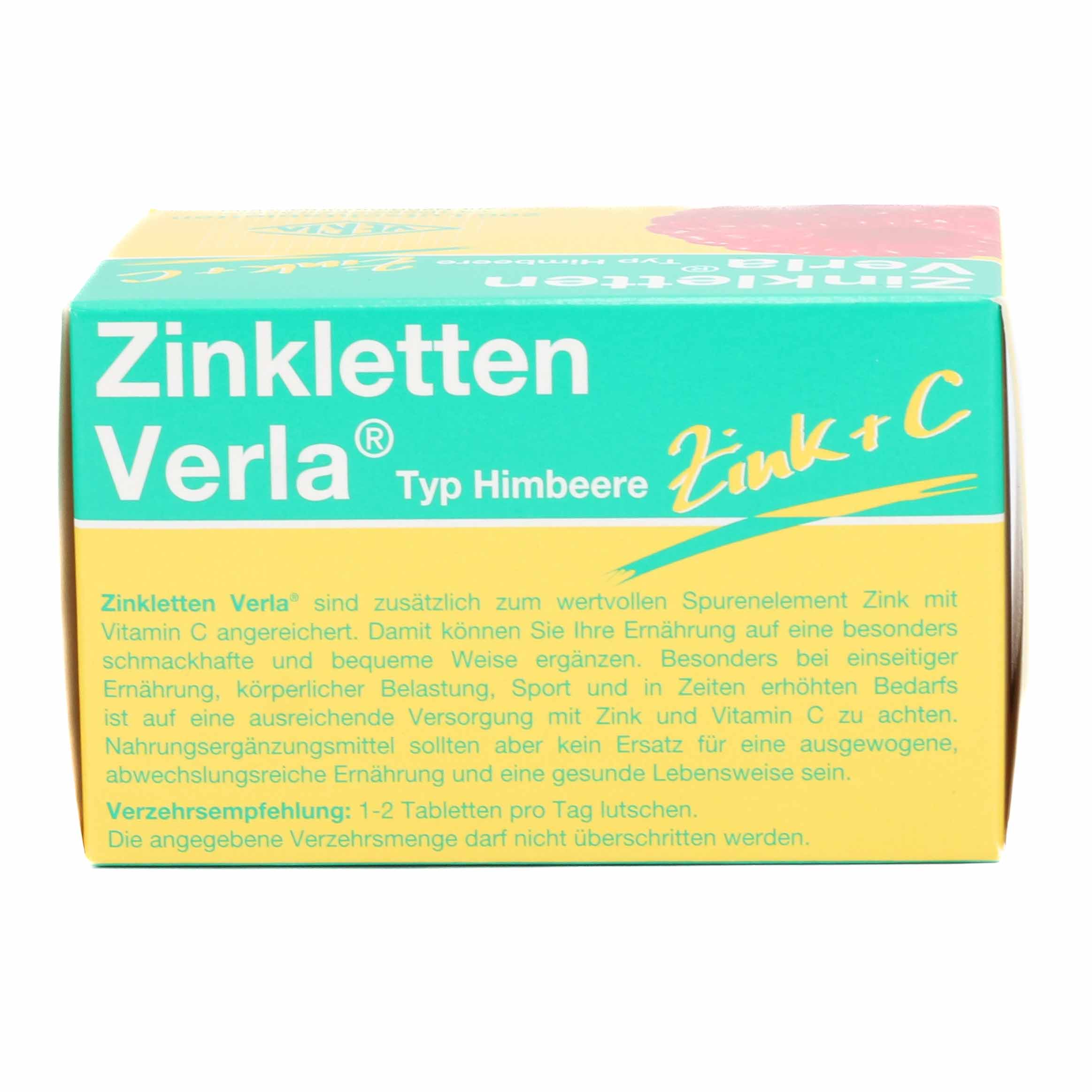 ZINKLETTEN Verla Himbeere Lutschtabletten