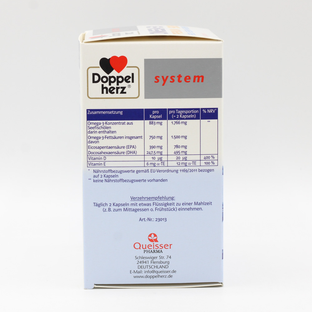 DOPPELHERZ Omega-3 Premium 1500 system Kapseln