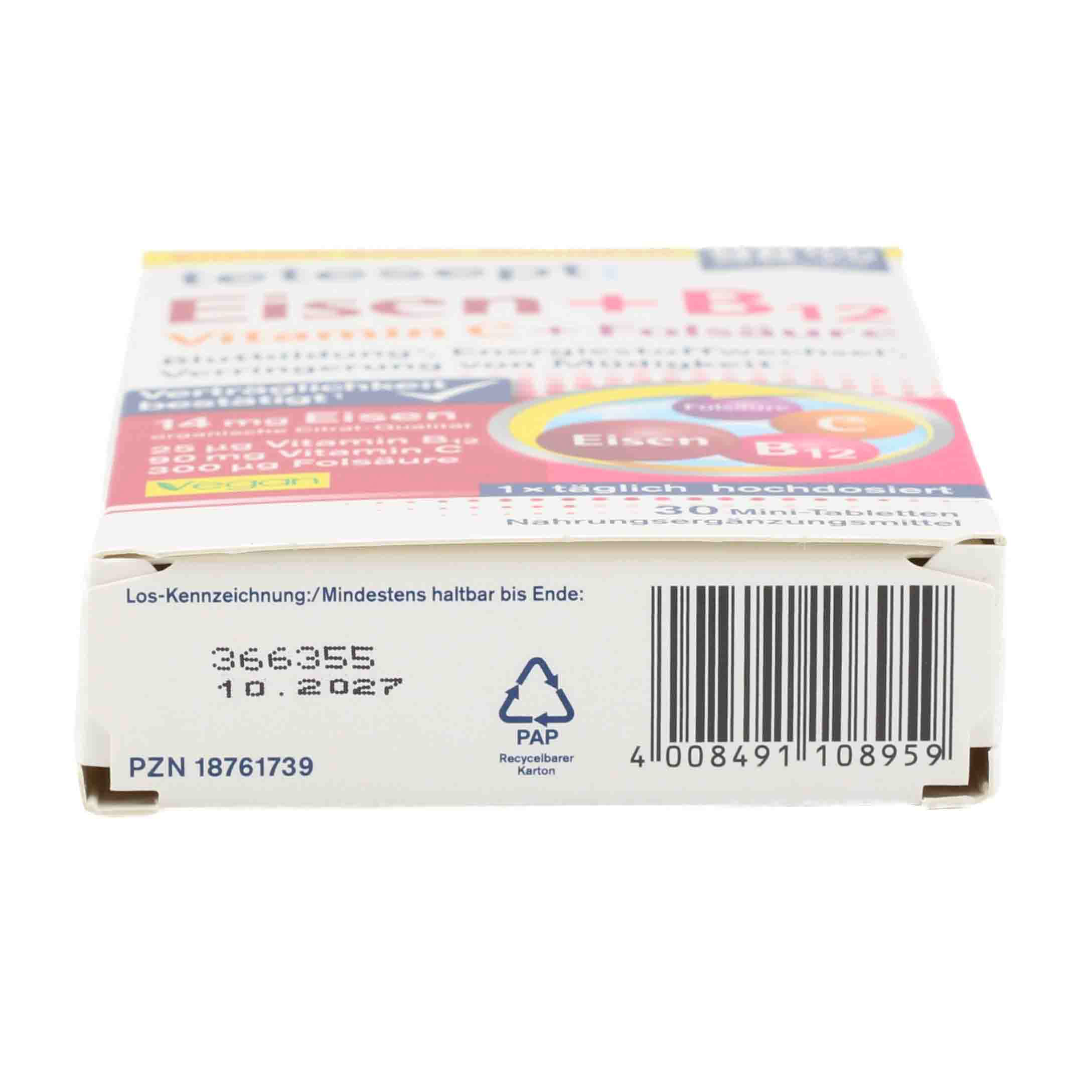 TETESEPT Eisen+B12 Vitamin C+Folsäure Filmtabl.