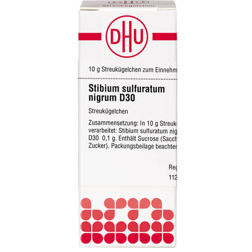 STIBIUM SULFURATUM NIGRUM D 30 Globuli