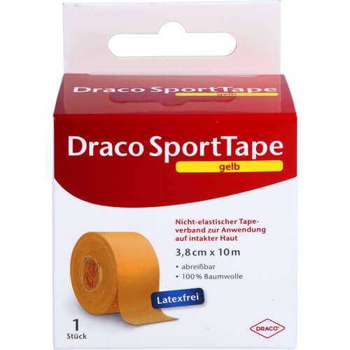 DRACO TAPEVERBAND 3,8 cmx10 m gelb