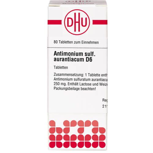 ANTIMONIUM SULFURATUM aurantiacum D 6 Tabletten