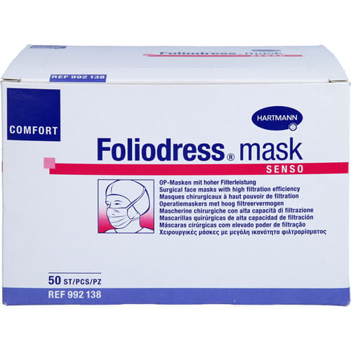 FOLIODRESS mask Comfort senso OP-Maske grün