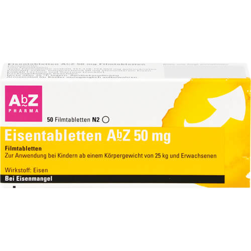 EISENTABLETTEN AbZ 50 mg Filmtabletten
