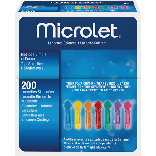MICROLET Lanzetten farbig