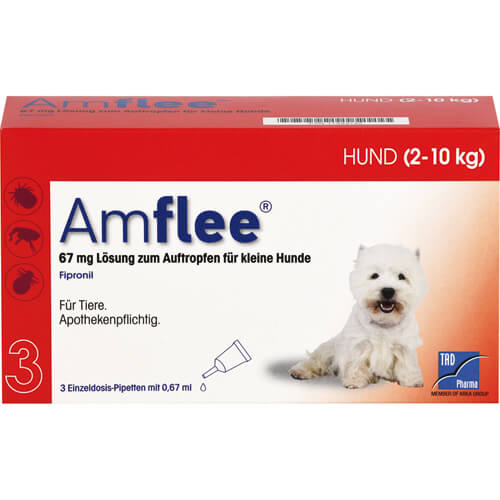 AMFLEE 67 mg Spot-on Lsg.f.kleine Hunde 2-10kg