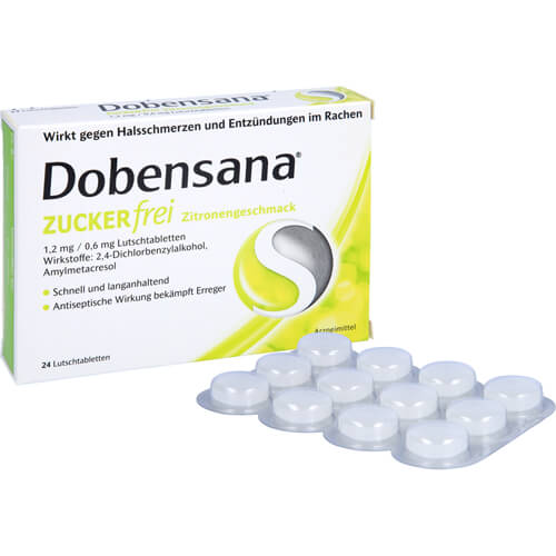 DOBENSANA zuckerfrei Zitronengesc.1,2mg/0,6mg Lut.