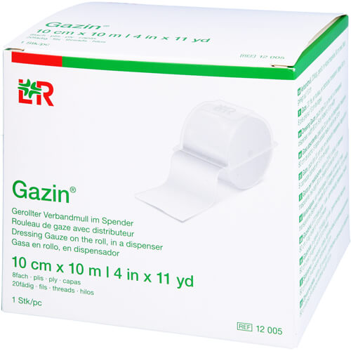 GAZIN Verbandmull 10 cmx10 m 8fach