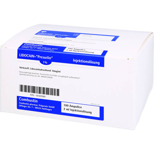 LIDOCAIN Presselin 1% Injektionslösung Ampullen