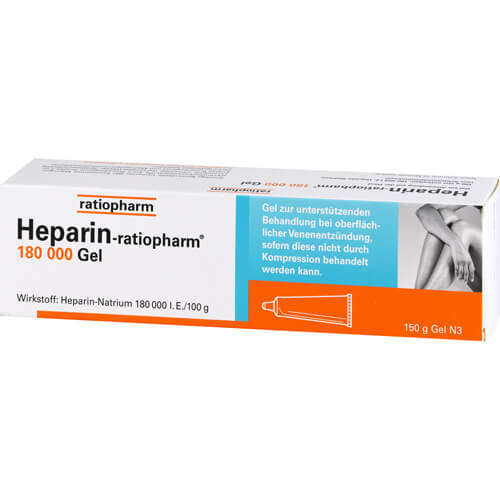 HEPARIN-RATIOPHARM 180.000 I.E. Gel