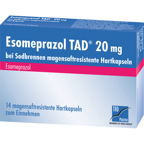 ESOMEPRAZOL TAD 20 mg bei Sodbrennen msr.Hartkaps.