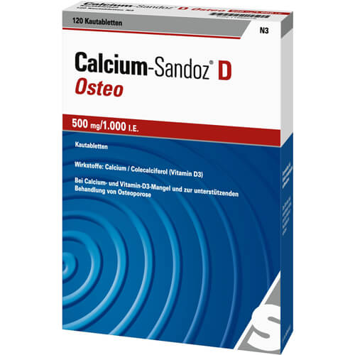 CALCIUM SANDOZ D Osteo 500 mg/1.000 I.E. Kautabl.
