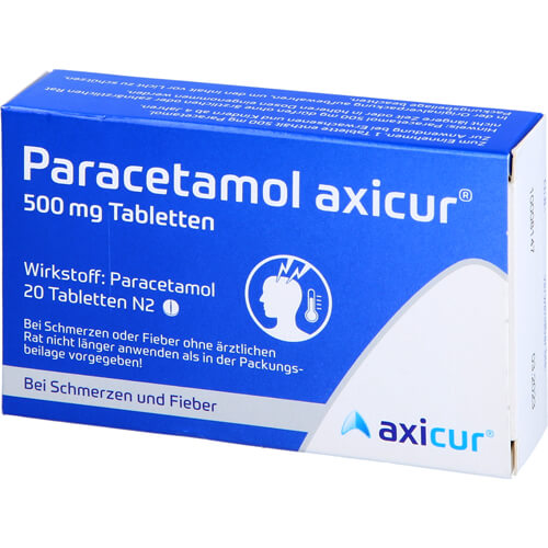 PARACETAMOL axicur 500 mg Tabletten