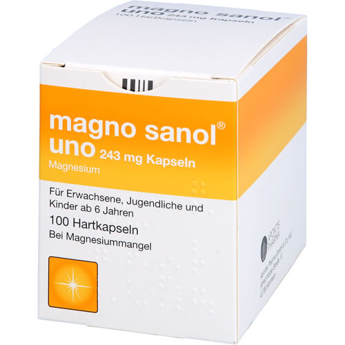 MAGNO SANOL uno 243 mg Kapseln