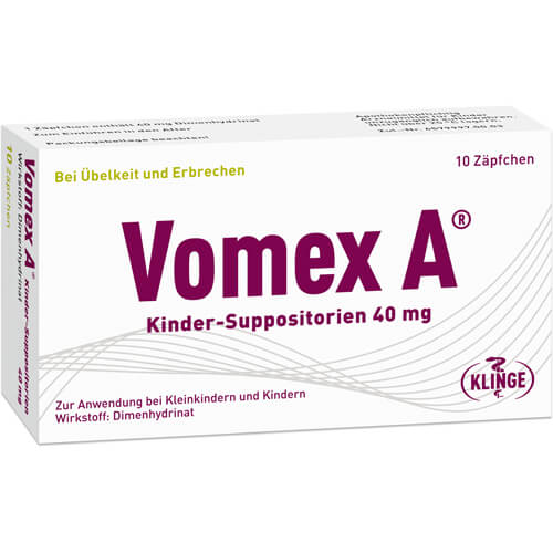 VOMEX A Kinder-Suppositorien 40 mg