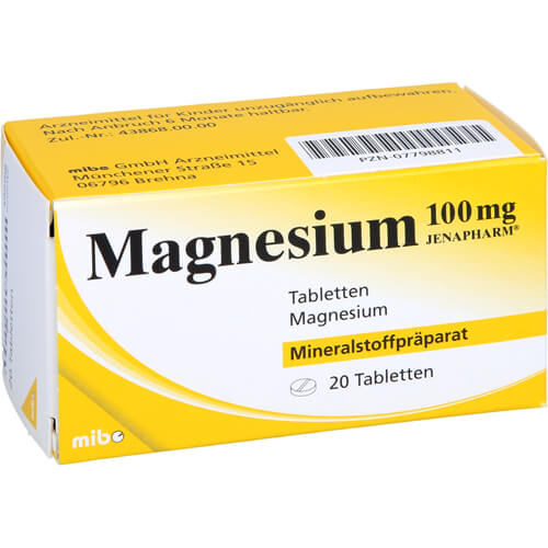 MAGNESIUM 100 mg Jenapharm Tabletten