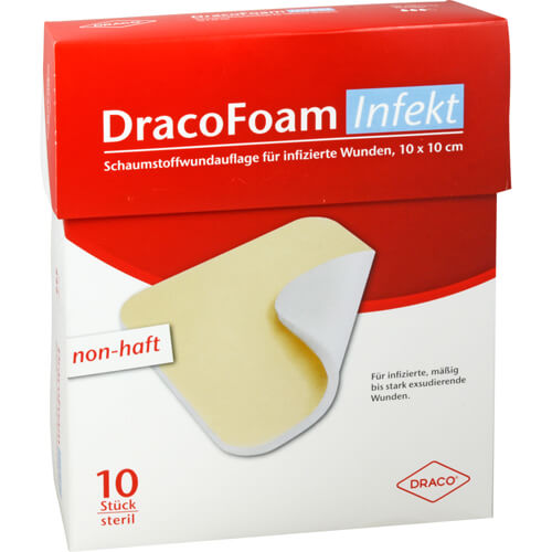 DRACOFOAM Infekt Schaumst.Wundauf.10x10 cm