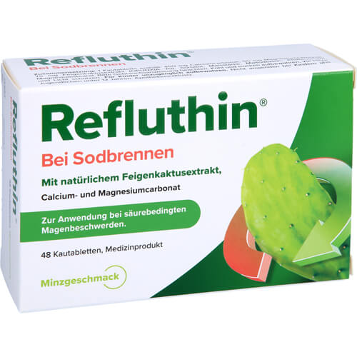 REFLUTHIN bei Sodbrennen Kautabletten Minze