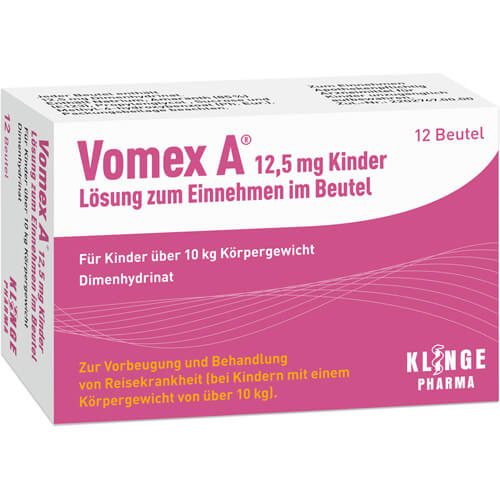 VOMEX A 12,5 mg Kinder Lsg.z.Einnehmen im Beutel
