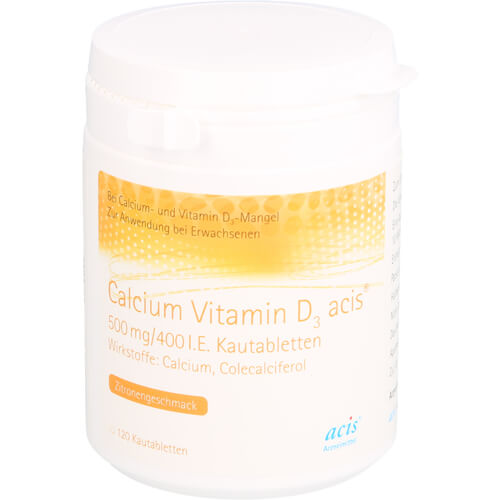 CALCIUM VITAMIN D3 acis 500 mg/400 I.E. Kautabl.