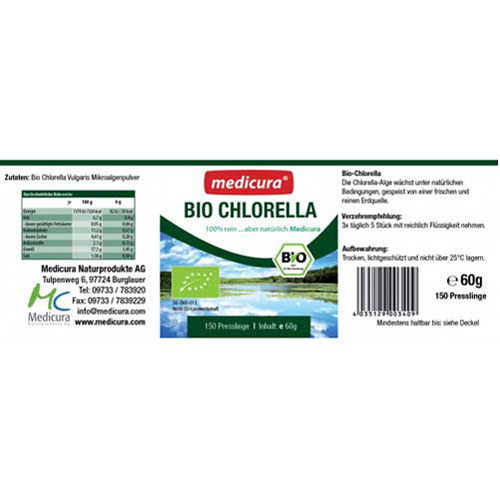 CHLORELLA 100% rein Presslinge