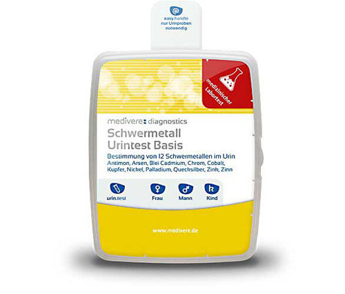 SCHWERMETALL Urintest Basis