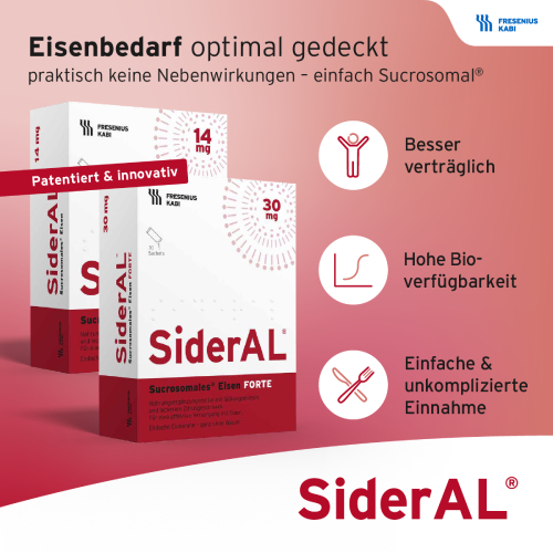 SiderAL® Eisen 14mg Cola bei erhöhtem Eisenbedarf